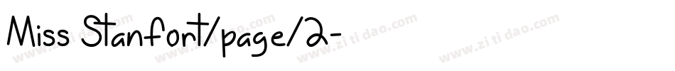 Miss Stanfort/page/2字体转换